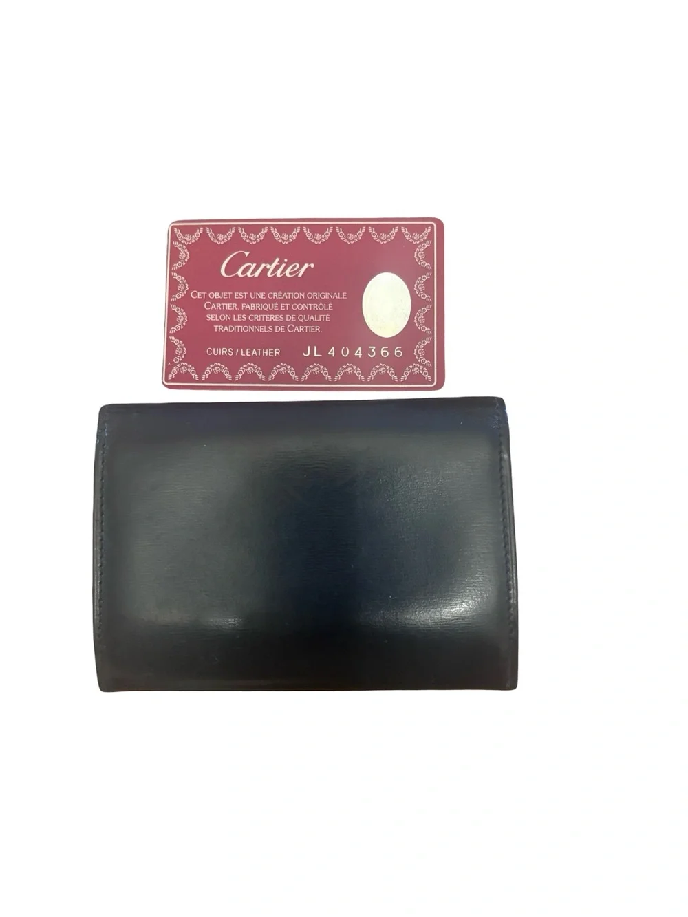 Authentic Cartier Pasha Leather Cardholder– Black | Includes Authenticity Card